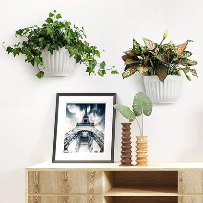 6 Pcs Plastic Large Wall Plant Pots Vertical Garden Living Wall Mounted Window - Image 7