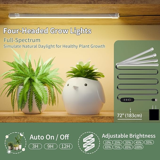 Tall Plant Stand Indoor with Grow Lights, 6 Tiered Metal Plant Stand for Indoor Plants Multiple, Large Plant Shelf Display Rack, Square Flower Plant Holder for Living Room, Patio (Black)