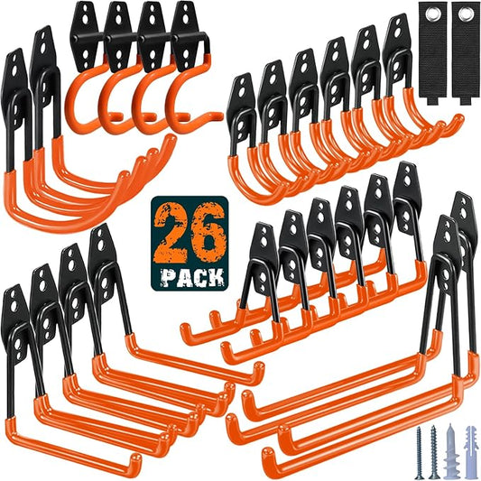 HUPBIPY 26 Pack Garage Hooks Heavy Duty Utility Steel by HUPBIPY
