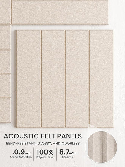 Bumusty Large Cork Board Alternative-36 x 24" Felt Bulletin Board Tiles - Image 3