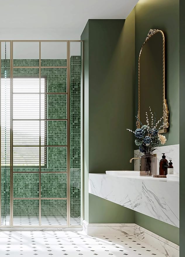 Dimoon 590''x15.7'' Green Skin Peel and Stick Wallpaper Contact Paper Modern - Image 3