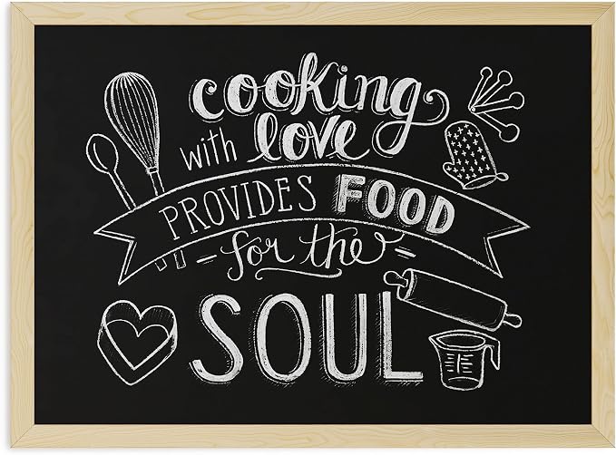 U Brands Chalkboard, Light Birch Wood Frame - Image 3