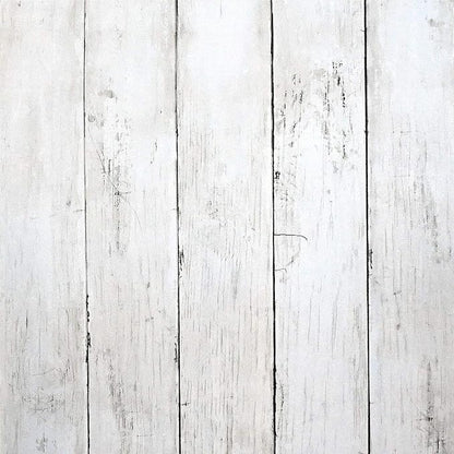 CiCiwind 393"X17.7"Wood Peel and Stick Wallpaper White Wood Wallpaper Self by CiCiwind