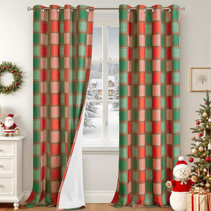 Lajode Plaid Curtains for Living Room by Lajode