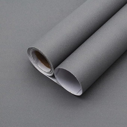 Yancorp 16"x394" Matte Dark Gray Contact Papaer Peel and Stick Wallpaper Vinyl by YancorpHomeDecor