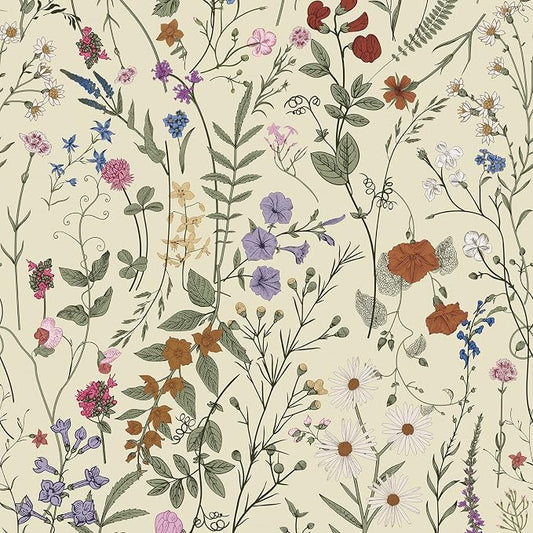 JiffDiff Floral Wallpaper Peel and Stick by wallpaper