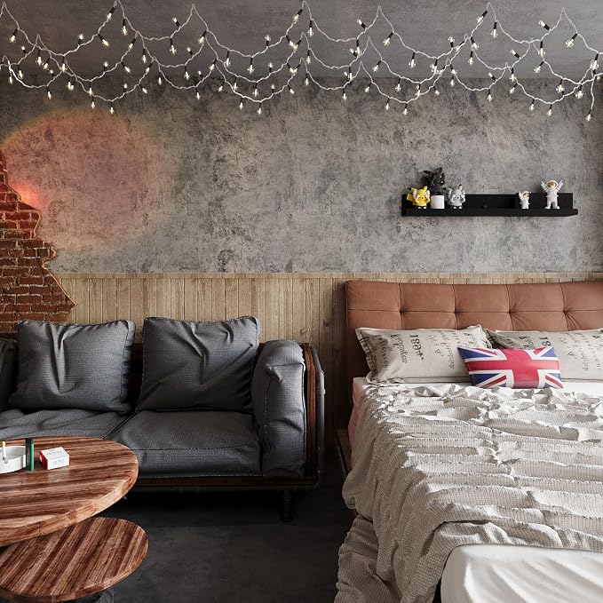 Extra Wide Large Size Grey Concrete Wallpaper Peel and Stick Industrial Cement - Image 4