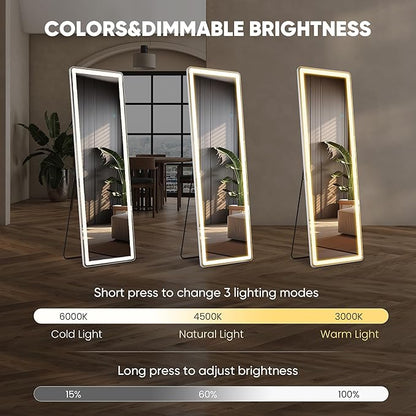 DUMOS 16"×60" LED Full Length Mirror - Image 3