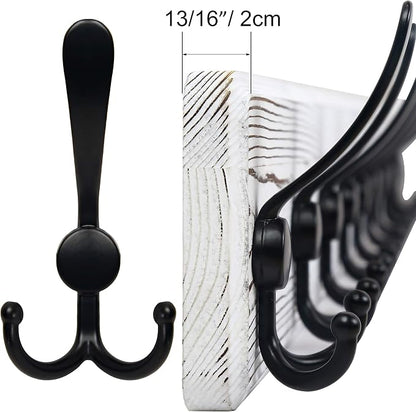 SKOLOO Rustic Wall Mounted Coat Rack, Wood Coat Rack Wall Mount - Image 2