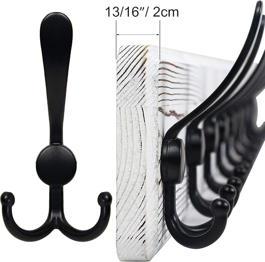 SKOLOO Rustic Wall Mounted Coat Rack, Wood Coat Rack Wall Mount - Image 2
