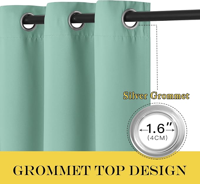 NICETOWN Blackout Doorway Curtain Drape 78 inch Long - Image 5