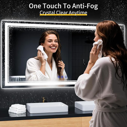 60"x30" LED Bathroom Mirror - Image 3