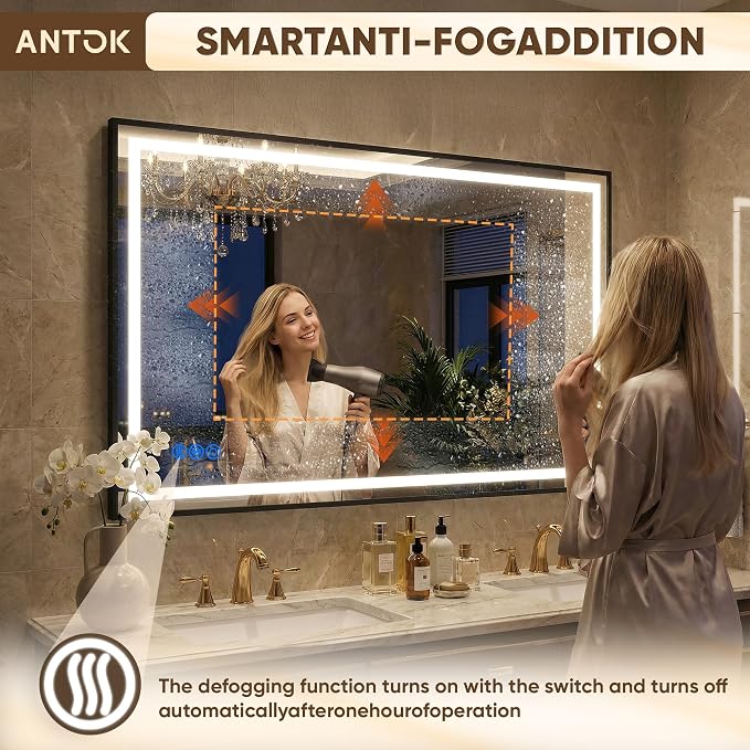 Antok 30X36 LED Bathroom Mirror - Image 6