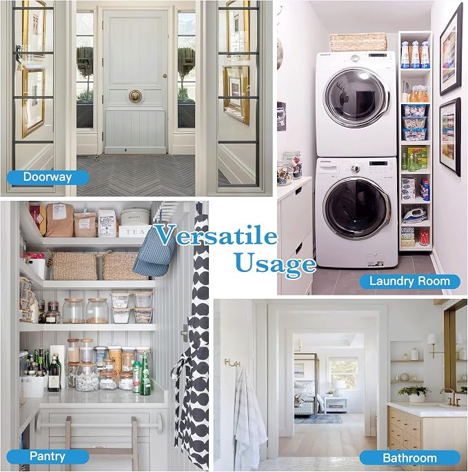 RYB Home Blackout Curtains Thermal Insulating Privacy Temporary Door Curtains - Image 4