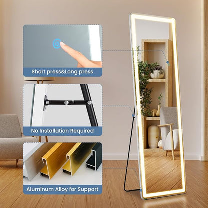 DUMOS 16"×60" LED Full Length Mirror - Image 7