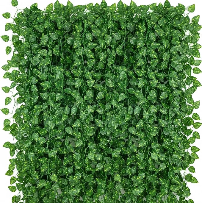 450 Feet 60 Pack Fake Greenery Hanging Garland, Artificial Ivy Leaf Plants by Unknown