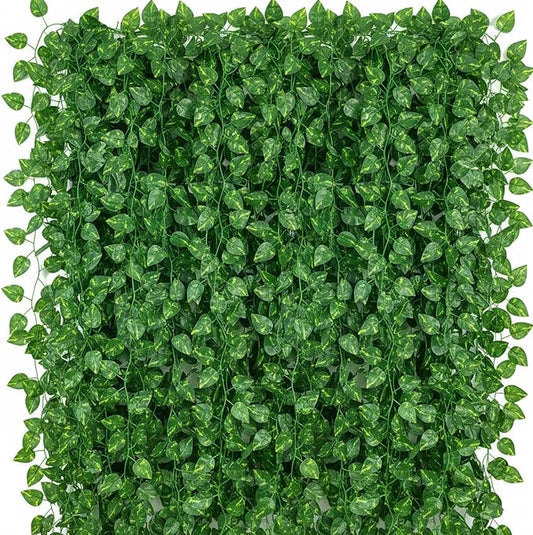 450 Feet 60 Pack Fake Greenery Hanging Garland, Artificial Ivy Leaf Plants by Unknown