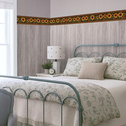Sunflower Wallpaper Border 196x4 Inch Peel and Stick Wall Border Removable - Image 7