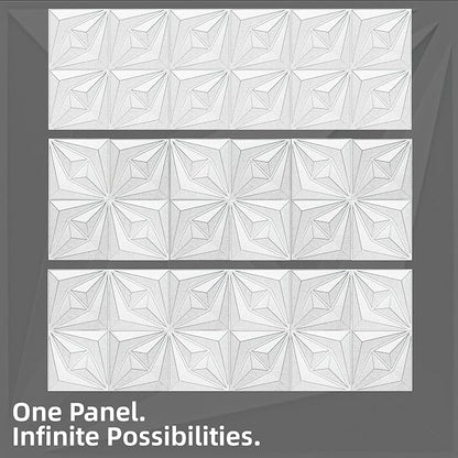 AMZDEPOT 3D Wall Panels for Interior Wall Decor, 3 Layout Options PVC Textured - Image 3
