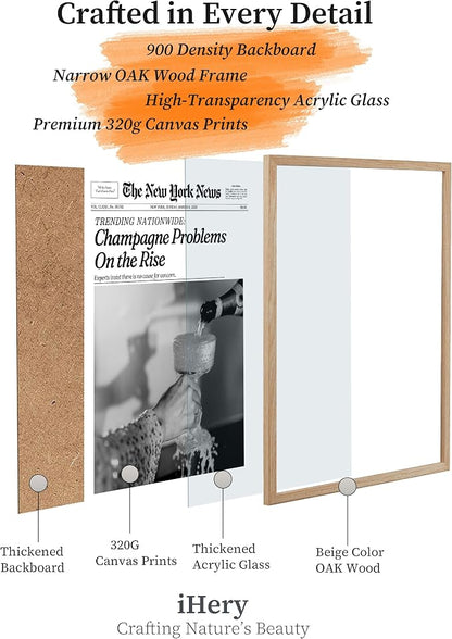 iHery Champagne Problems On the Rise Newspaper Headline Framed Wall Art - Image 3