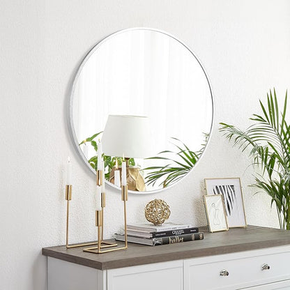 Fabuday Silver Round Mirror 30 Inch - Image 3