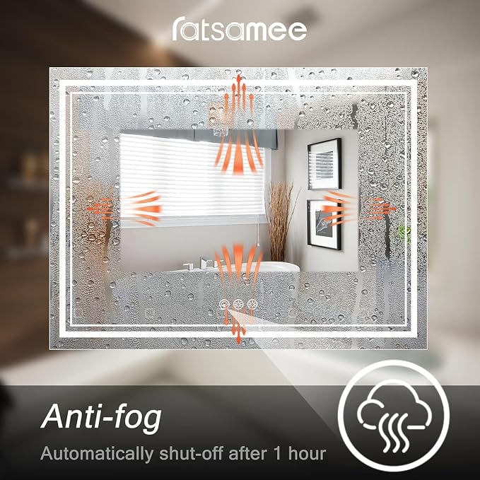 Ratsamee 60x40 Inch Led Mirror for Bathroom - Image 5