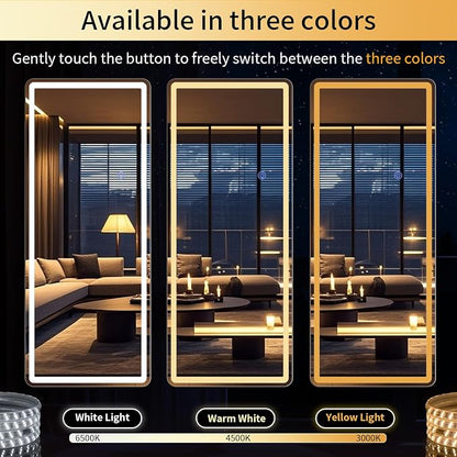 76"x34" LED Full Length Mirror – Standing Floor Mirror - Image 5