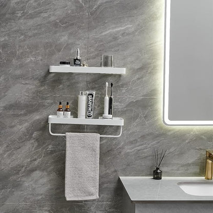 VOLPONE Bathroom Shelves Wall Mounted 2 Tier Glass Floating Shelf - Image 3