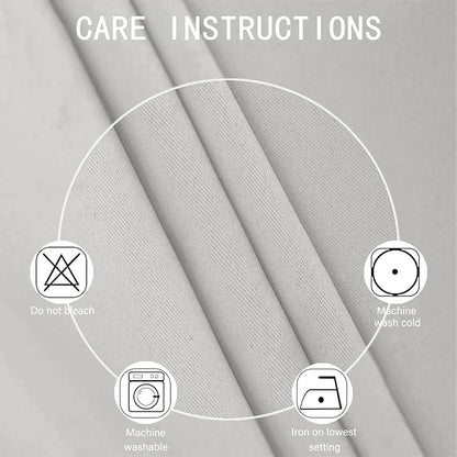 LEMOMO Light Grey Blackout Curtains 52 x 54 Inch Length/Set of 2 Curtain - Image 4