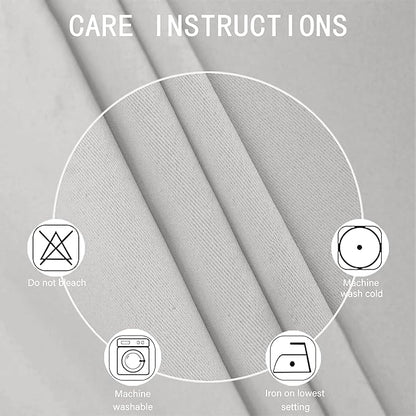 LEMOMO Light Grey Blackout Curtains 52 x 54 Inch Length/Set of 2 Curtain - Image 4