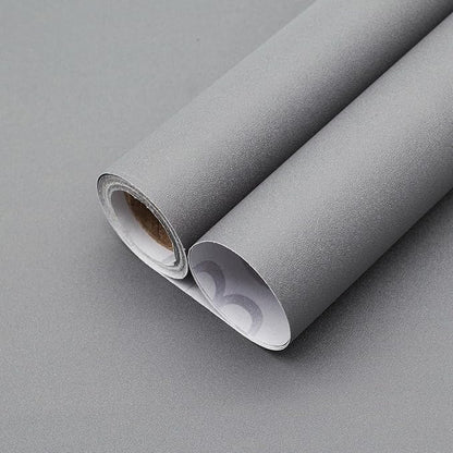 Yancorp 16"x120" Matte Gray Contact Papaer Peel and Stick Wallpaper Vinyl Wrap by YancorpHomeDecor