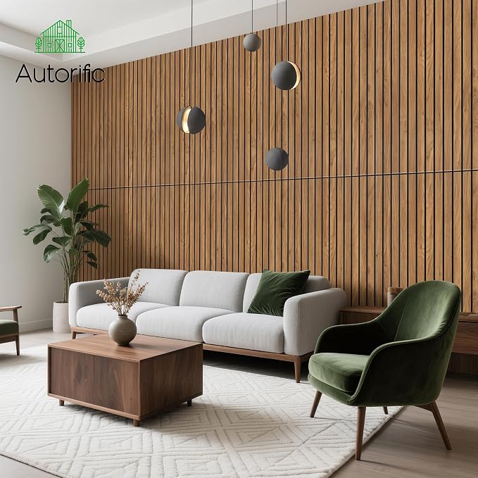Wood Veneer Acoustic Panels, 4 Pack 47.2”x23.6” Sound Panels, Decorative Large - Image 5