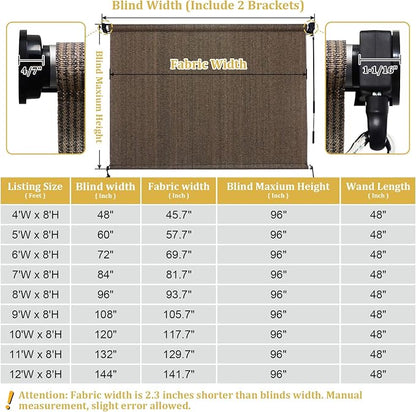Shade&Beyond Outdoor Roller Shades - Image 7