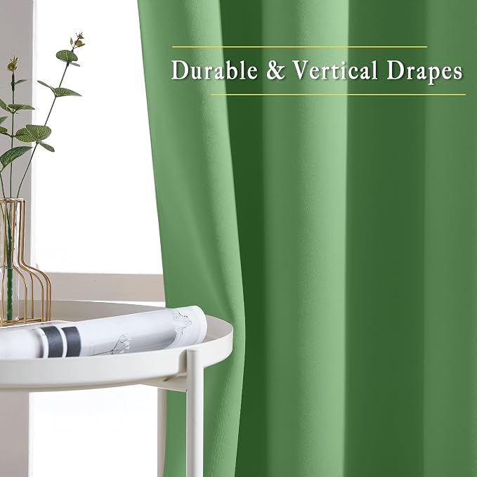 NICETOWN Blackout Curtains 72 inches Long, Grommet Privacy Window Treatment - Image 6
