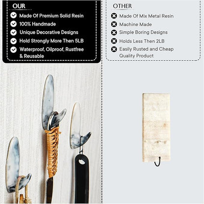 Indian Shelf Decorative Resin Adhesive Wall Hooks - Image 3