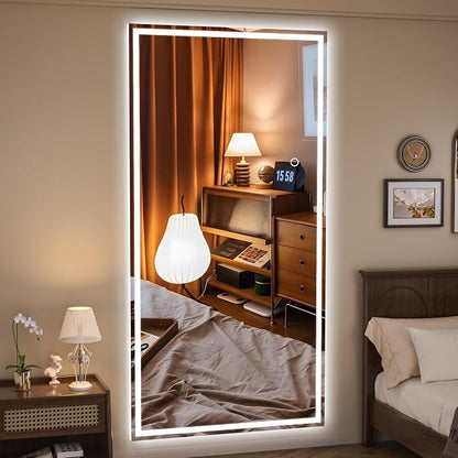 Hasipu Full Length Mirror with Lights, Full Body Dressing Hanging Mounted Mirror - Image 8