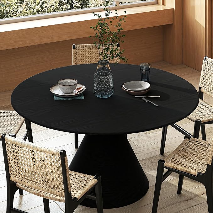 Vinjiasin Peel and Stick Wallpaper Black Wallpaper Black Wood Contact Paper - Image 5