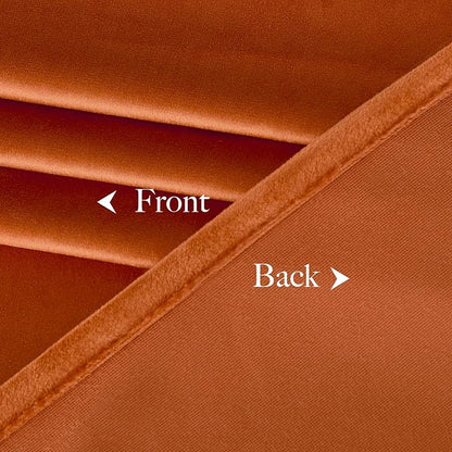 NICETOWN Orange Velvet Curtains 90 inch Long - Image 9