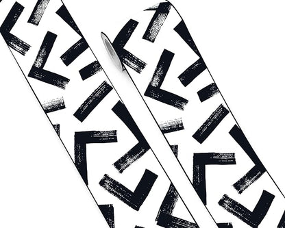 FLFK Black and White Design Wallpaper Border by FLFK