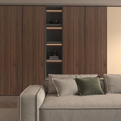 BOMENG Large Walnut Wood Contact Paper Matte 48"x591" Dark Brown Wood Wallpaper - Image 9