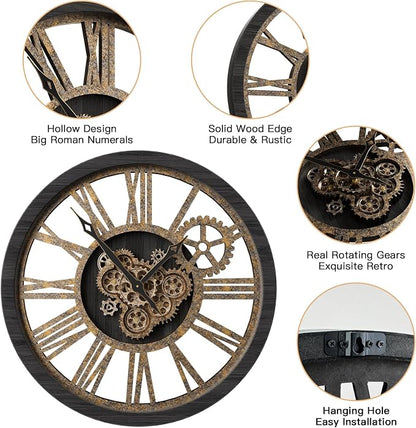 HOIBAI Large Wall Clock, Wall Clocks - Image 4