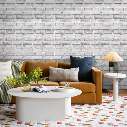COMSTICKC 3D Faux Brick Wall Panel Peel and Stick, Small Size, Ultra-Light PVC - Image 6