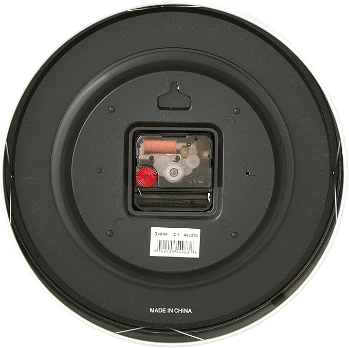 Bulova Winston Wall Clock C4844 | 10" Diameter | Metal Design - Image 3