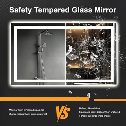 Led Mirror for Bathroom, 30x50 Bathroom Vanity Mirror for Wall - Image 6