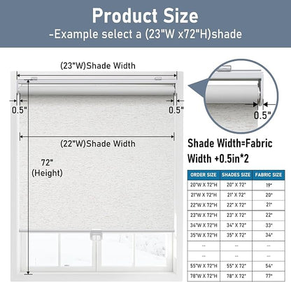 Customize Cordless Roller Shades Blackout Blinds - Image 3