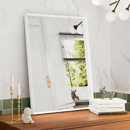 24x36 Inch White Bathroom Mirrors - Image 5
