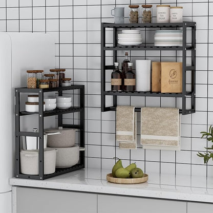 PPN Towel Rack Bathroom Storage Shelves Over The Toilet - Image 4