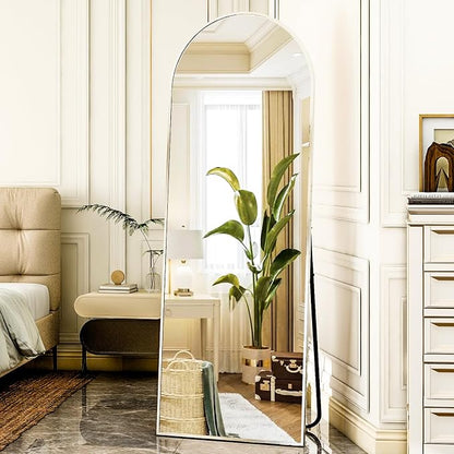 HARRITPURE 64"x21" Arched Full Length Mirror Free Standing Floor Mirrors - Image 7