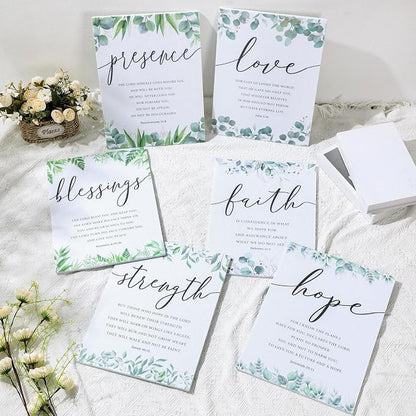 Sacubee 6 Pack Acoustic Christian Art Panels 12" x 16" Faith Hope Love - Image 4
