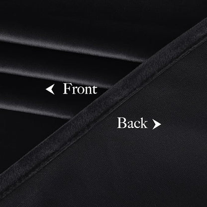 NICETOWN Black Velvet Blackout Curtains 80 inch Long - Image 8